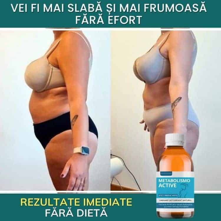 Prima e dopo il miglioramento del metabolismo senza dieta.