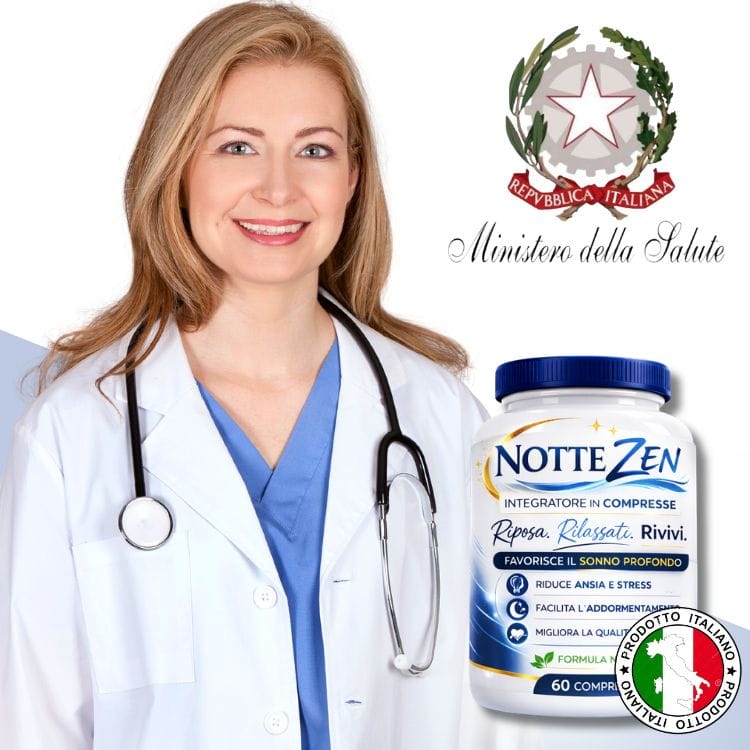 Integratore Notte Zen per favorire il sonno profondo e rilassante.