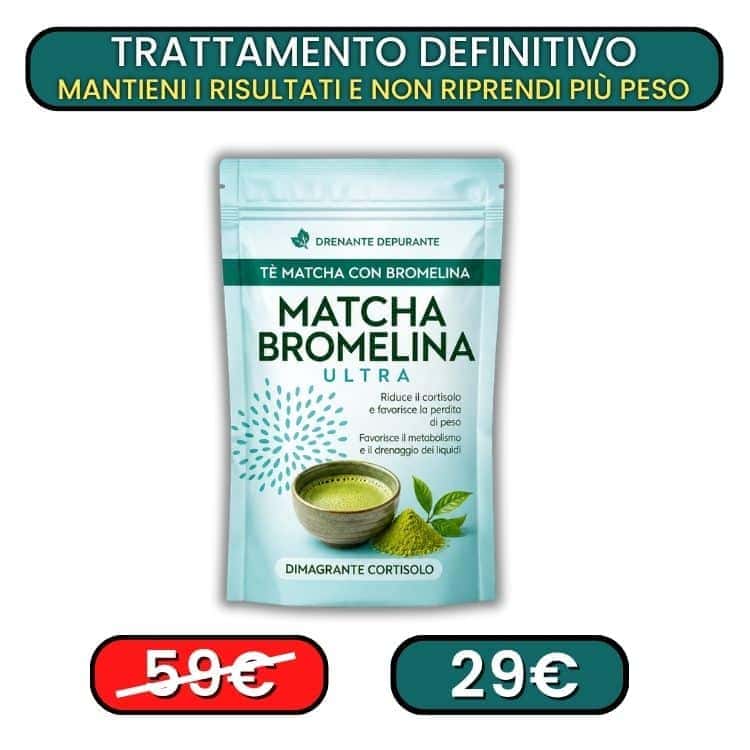 Te Matcha drenante bromelina 3